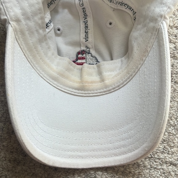 🧢 [RARE] VINEYARD VINES WHITE BASEBALL CAP - MARTHA’S VINEYARD HAT - Picture 6 of 7